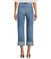 John Mark Wide Leg 5 Pocket Crop Denim Jeans