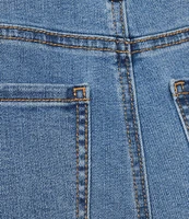 John Mark Wide Leg 5 Pocket Crop Denim Jeans