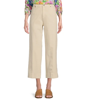 John Mark Wide Leg Four Pocket Fringe Hem Jeans