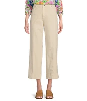 John Mark Wide Leg Four Pocket Fringe Hem Jeans