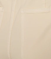 John Mark Wide Leg Four Pocket Fringe Hem Jeans