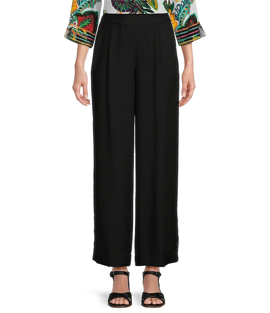 John Mark Wide Leg Pull-On Pants