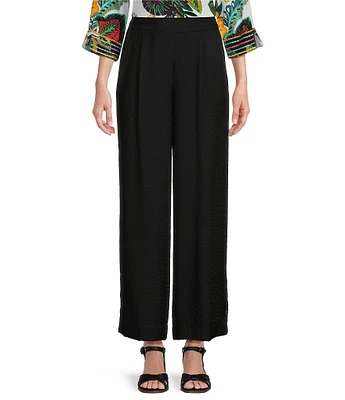 John Mark Wide Leg Pull-On Pants