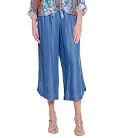 John Mark Wide Leg Tulip Hem Cropped Pants