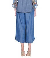 John Mark Wide Leg Tulip Hem Cropped Pants