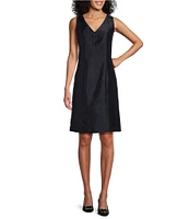 John Meyer Geometric Shantung 2-Piece Topper Coat-Dress