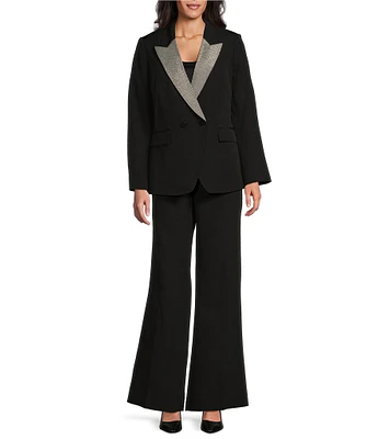 John Meyer Twill Contrast 2-Piece Pant Suit