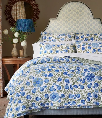 John Robshaw Aadav Sage Cotton Voile Reversible Quilt