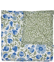 John Robshaw Aadav Sage Cotton Voile Reversible Quilt