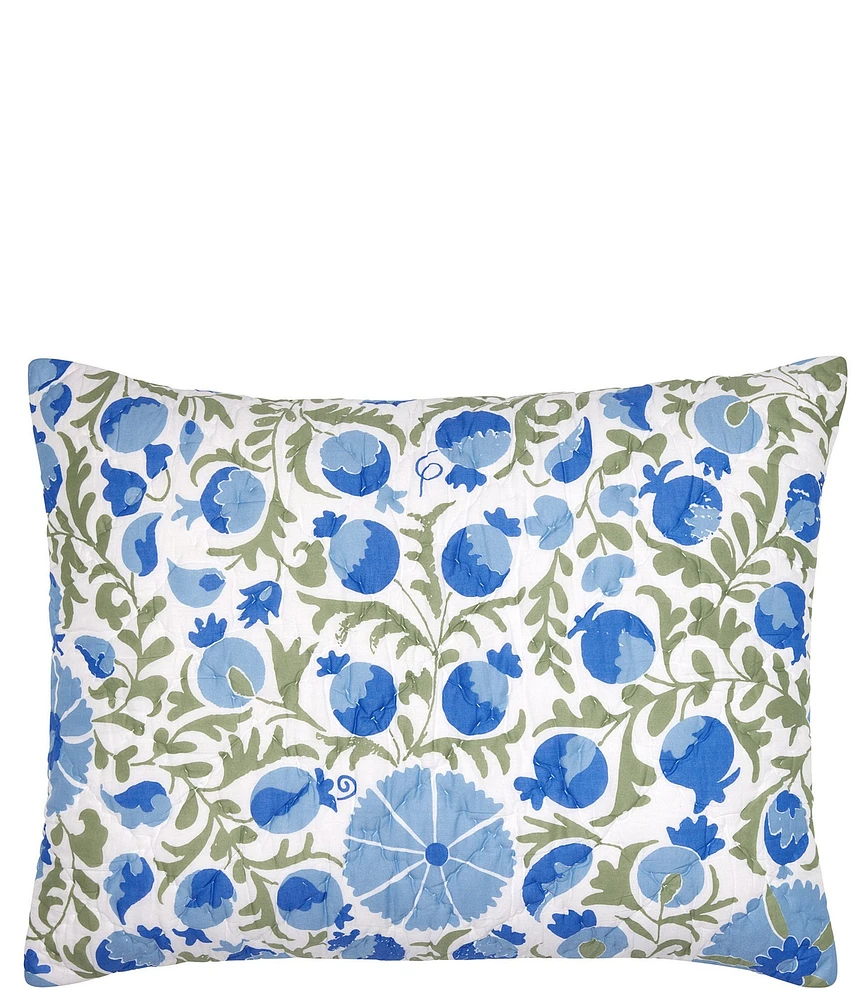 John Robshaw Aadav Sage Cotton Voile Reversible Sham