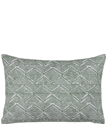 John Robshaw Kimaya Geometric Embroidered Bolster Pillow