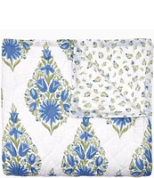 John Robshaw Mayra Azure Cotton Voile Quilt