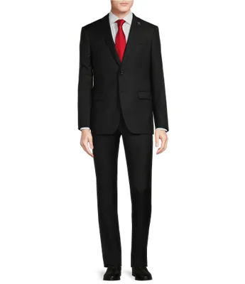 John Varvatos Bleecker Solid Black Slim-Fit 2-Piece Suit