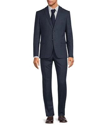 John Varvatos Slim Fit Flat Front Fancy Pattern 2-Piece Suit