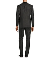 John Varvatos Slim Fit Flat Front Plaid Pattern 2-Piece Suit
