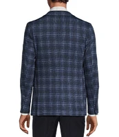 John Varvatos Slim Fit Plaid Pattern Sport Coat