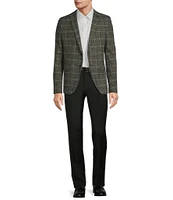 John Varvatos Slim Fit Plaid Print Sport Coat