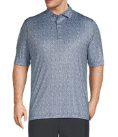 Johnnie-O Big & Tall Fernando Print Performance Stretch Short Sleeve Polo Shirt