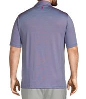 Johnnie-O Big & Tall Lyndonn Stripe Performance Stretch Short Sleeve Polo Shirt