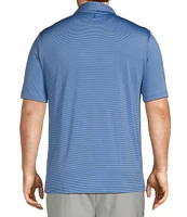 Johnnie-O Big & Tall Lyndonn Stripe Performance Stretch Short Sleeve Polo Shirt