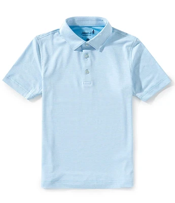 Johnnie-O Big Boys 8-20 Lyndonn Stripe Synthetic Performance Polo