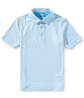 Johnnie-O Big Boys 8-20 Lyndonn Stripe Synthetic Performance Polo