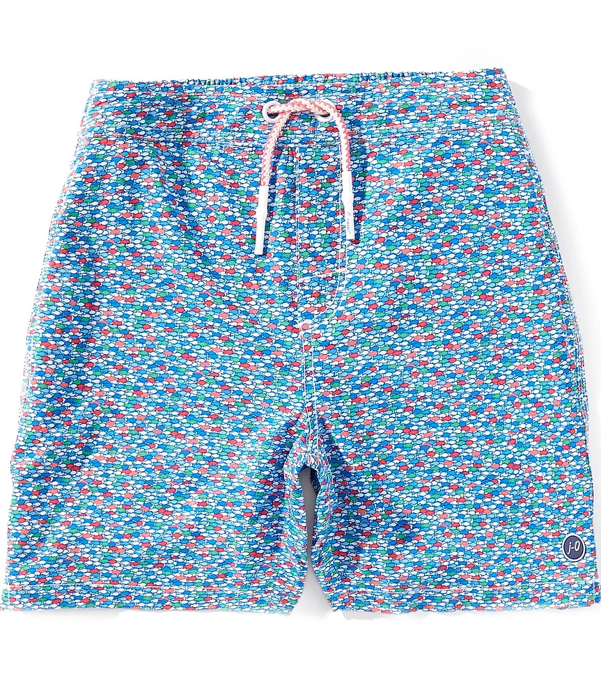 Johnnie-O Big Boys 8-20 Red Fin Blue Fin Swim Trunks
