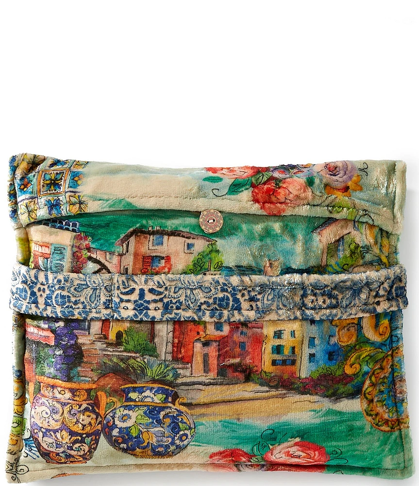 JOHNNY WAS Christy Travel Reversible Cozy Blanket