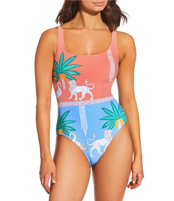 JOHNNY WAS JW X Paolita Circe's Garden Tank One Piece Swimsuit