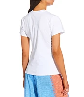 JOHNNY WAS JW X Paolita Circe's Ocean T-Shirt Swim Cover-Up