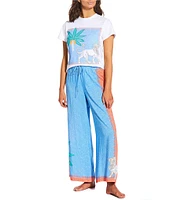 JOHNNY WAS JW X Paolita Circe's Ocean T-Shirt Swim Cover-Up