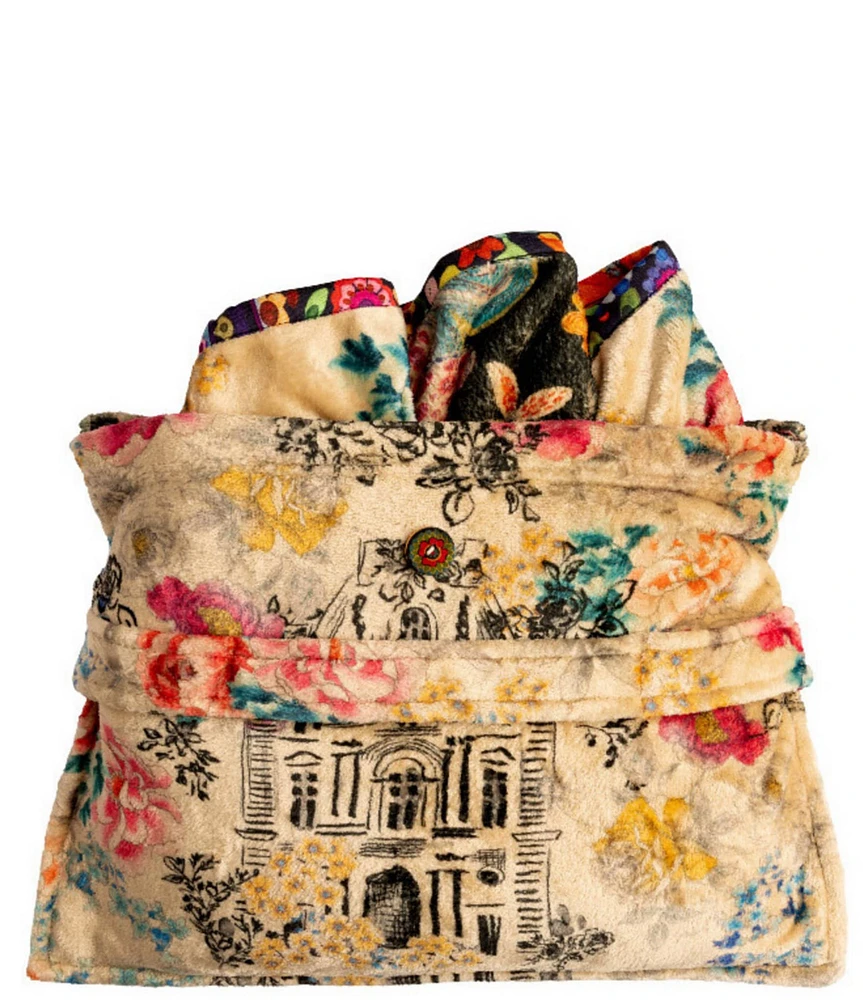 JOHNNY WAS Laville Travel Reversible Blanket