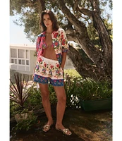 JOHNNY WAS Rumba Easy Short Swim Cover-Up