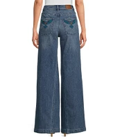 JOHNNY WAS Sisa Stretch Denim Wide Leg Jean