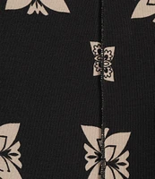 JOHNNY WAS The Janie Favorite Short Sleeve Seamed Mock Neck Printed Dress