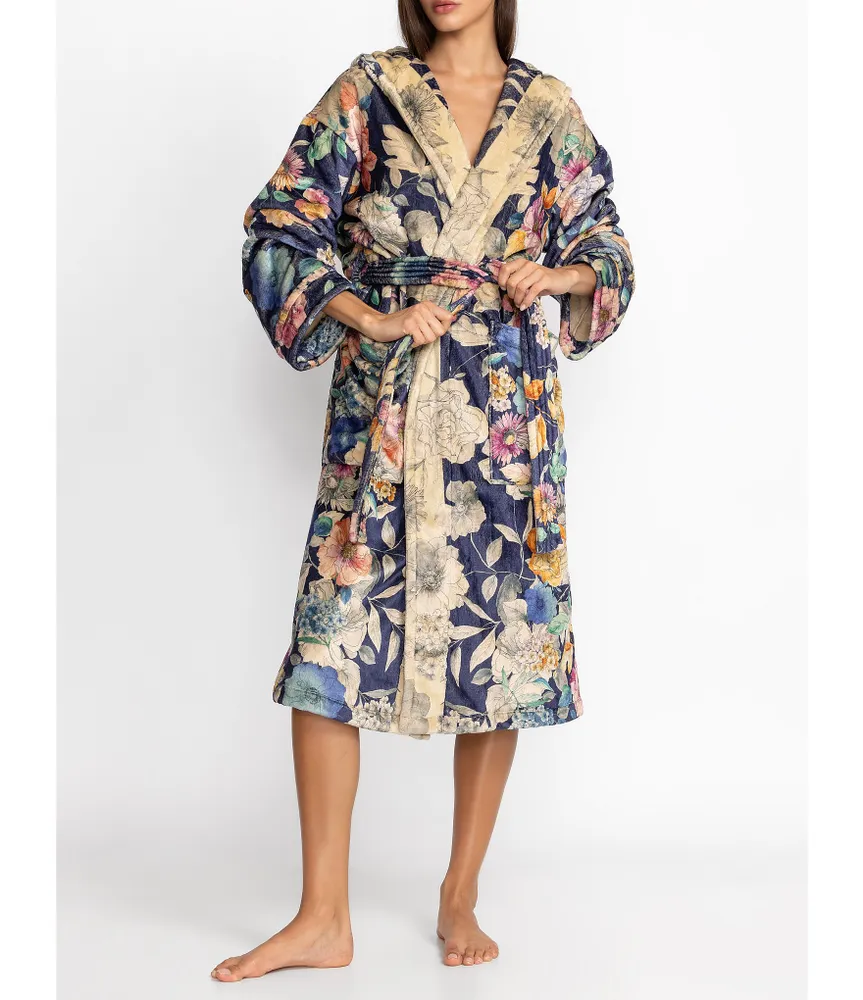 JOHNNY WAS Valentina Cozy Long Sleeve Hooded Robe