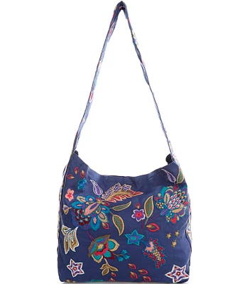 JOHNNY WAS Floral Wide Strap Slouchy Tote Bag