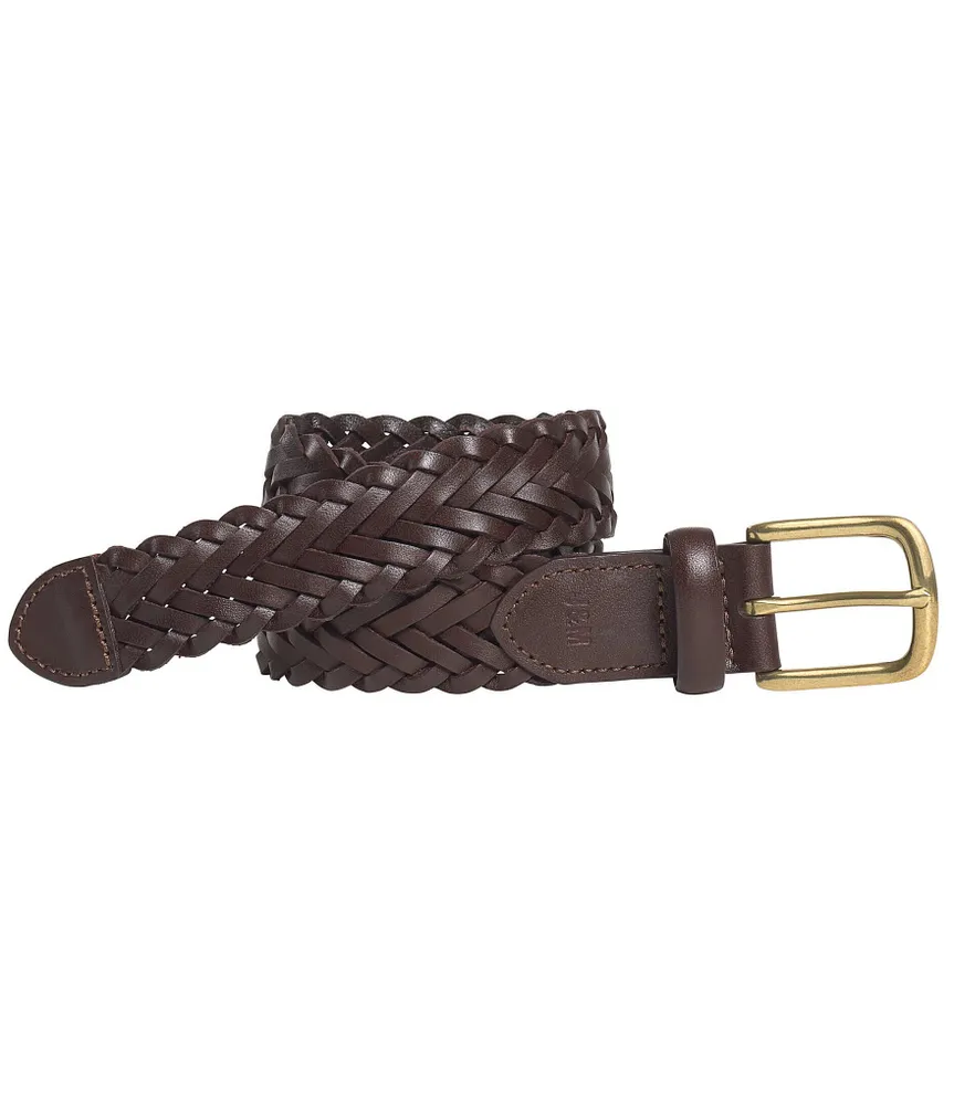 Johnston & Murphy Men's Leather Braided Belt