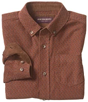 Johnston & Murphy Big Boys 8-20 Long Sleeve Overdyed Corduroy Print Shirt