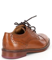 Johnston & Murphy Boys' Conard Cap Toe Leather Oxfords (Toddler)