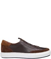 Johnston & Murphy Collection Men's Anson Stretch Lace-to-Toe Slip-On Sneakers