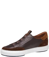 Johnston & Murphy Collection Men's Anson Stretch Lace-to-Toe Slip-On Sneakers