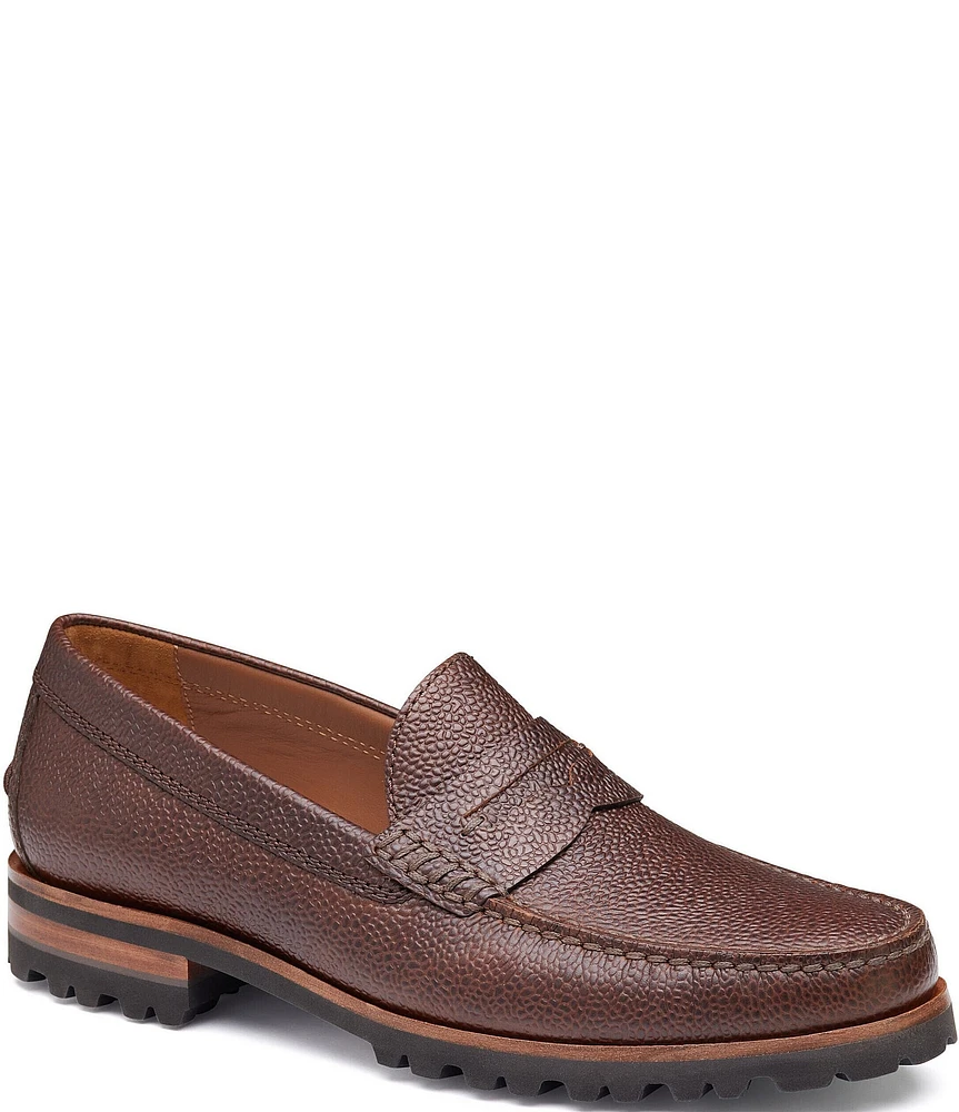 Johnston & Murphy Collection Men's Baldwin Leather Lug Penny Loafers