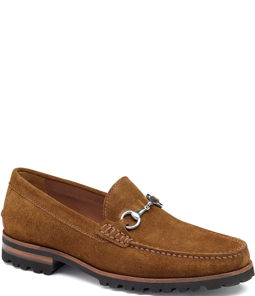 Johnston & Murphy Collection Men's Baldwin Suede Lug Bit Loafers