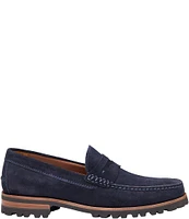 Johnston & Murphy Collection Men's Baldwin Suede Lug Penny Loafers