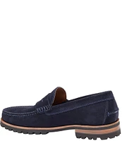 Johnston & Murphy Collection Men's Baldwin Suede Lug Penny Loafers