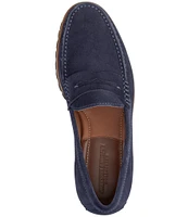 Johnston & Murphy Collection Men's Baldwin Suede Lug Penny Loafers