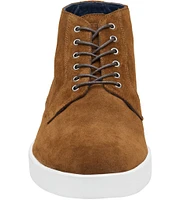 Johnston & Murphy Collection Men's Bolivar Plain Toe Lace Up Suede Boots