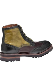 Johnston & Murphy Collection Men's Dudley Colorblock Lug Plain Toe Boots