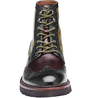 Johnston & Murphy Collection Men's Dudley Colorblock Lug Plain Toe Boots